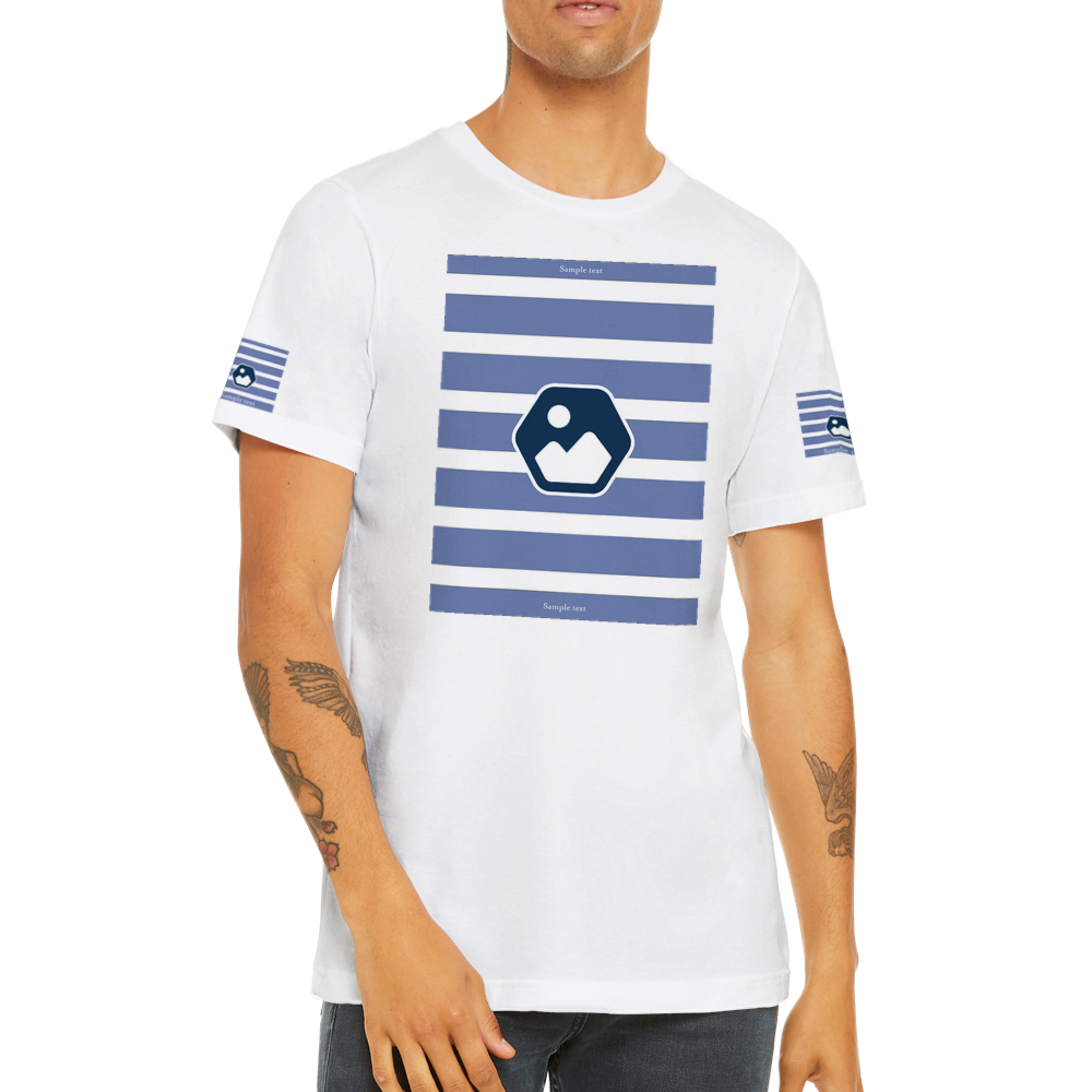 White Fully Brandable - Premium Unisex Crewneck T-shirt