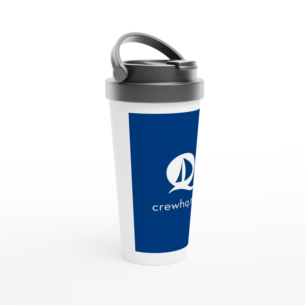 Crew HQ - Blue Travel Mug - 15oz Stainless Steel