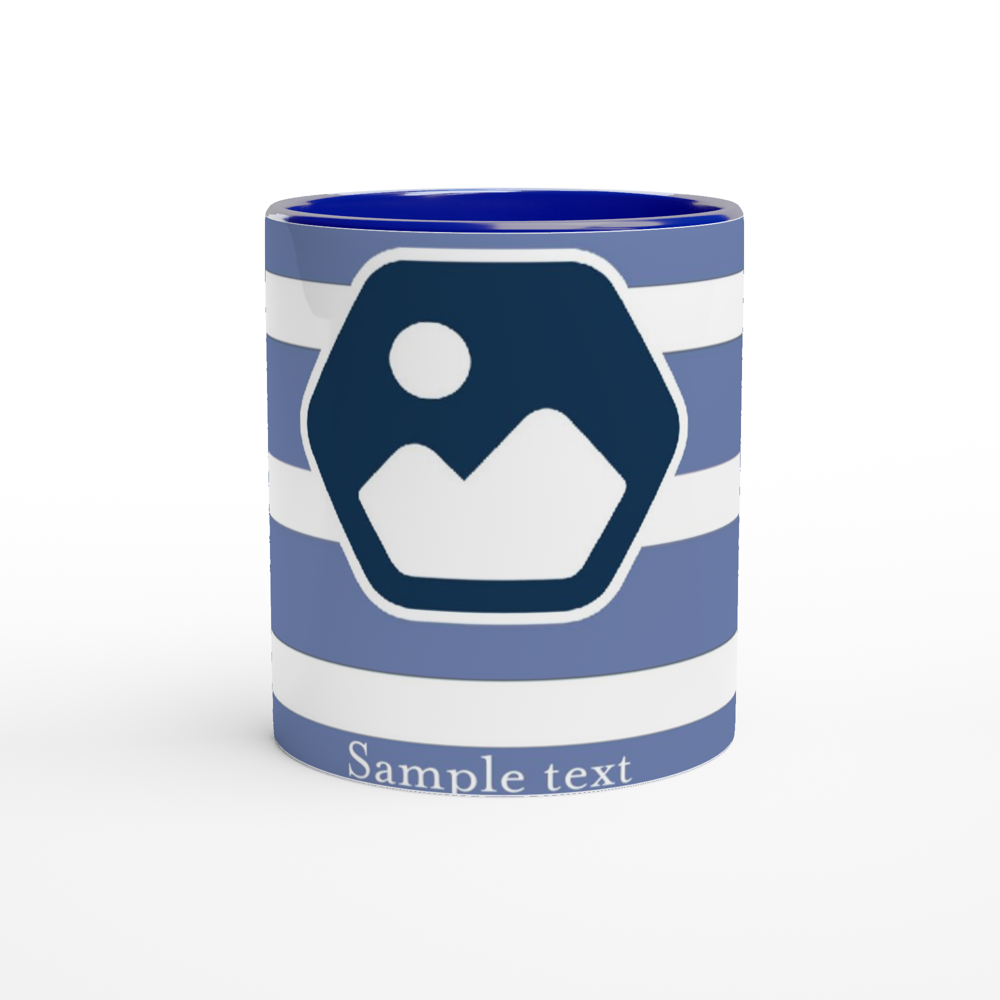 Brand a 11oz Ceramic Mug with Color Inside