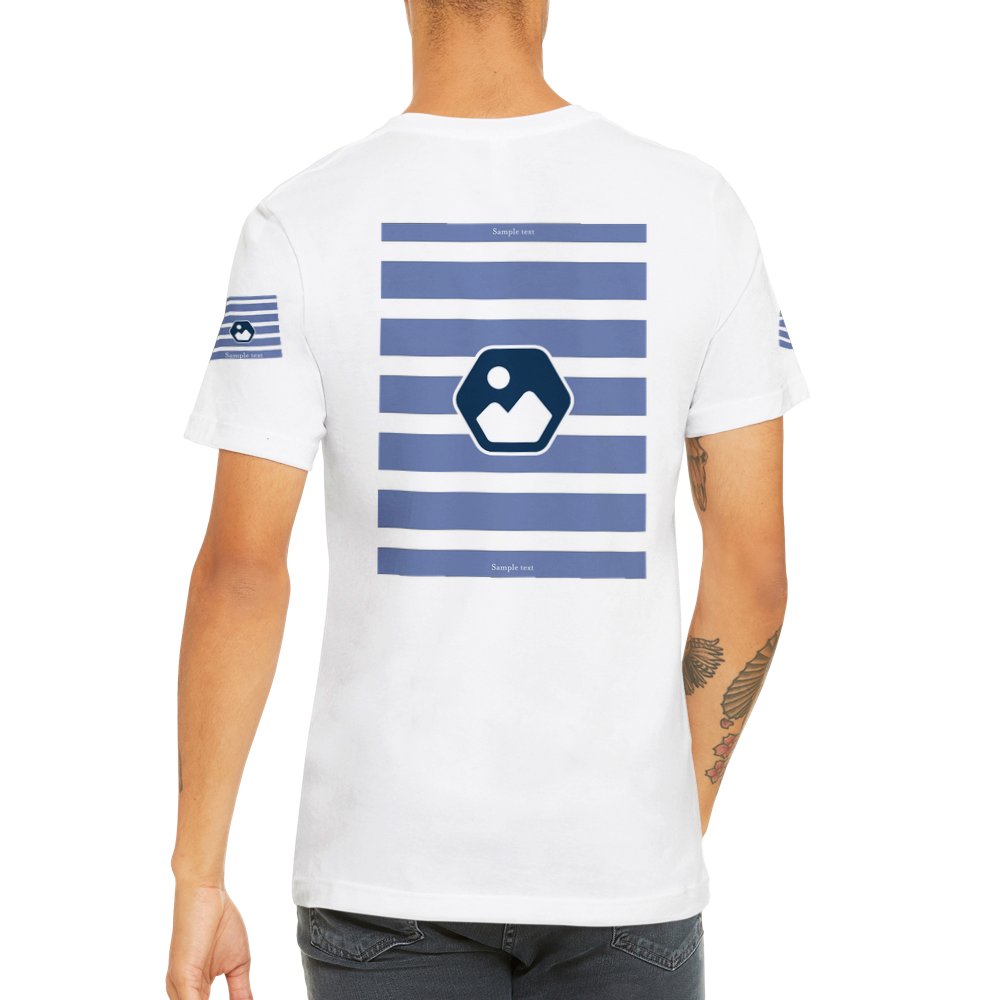 White Fully Brandable - Premium Unisex Crewneck T-shirt
