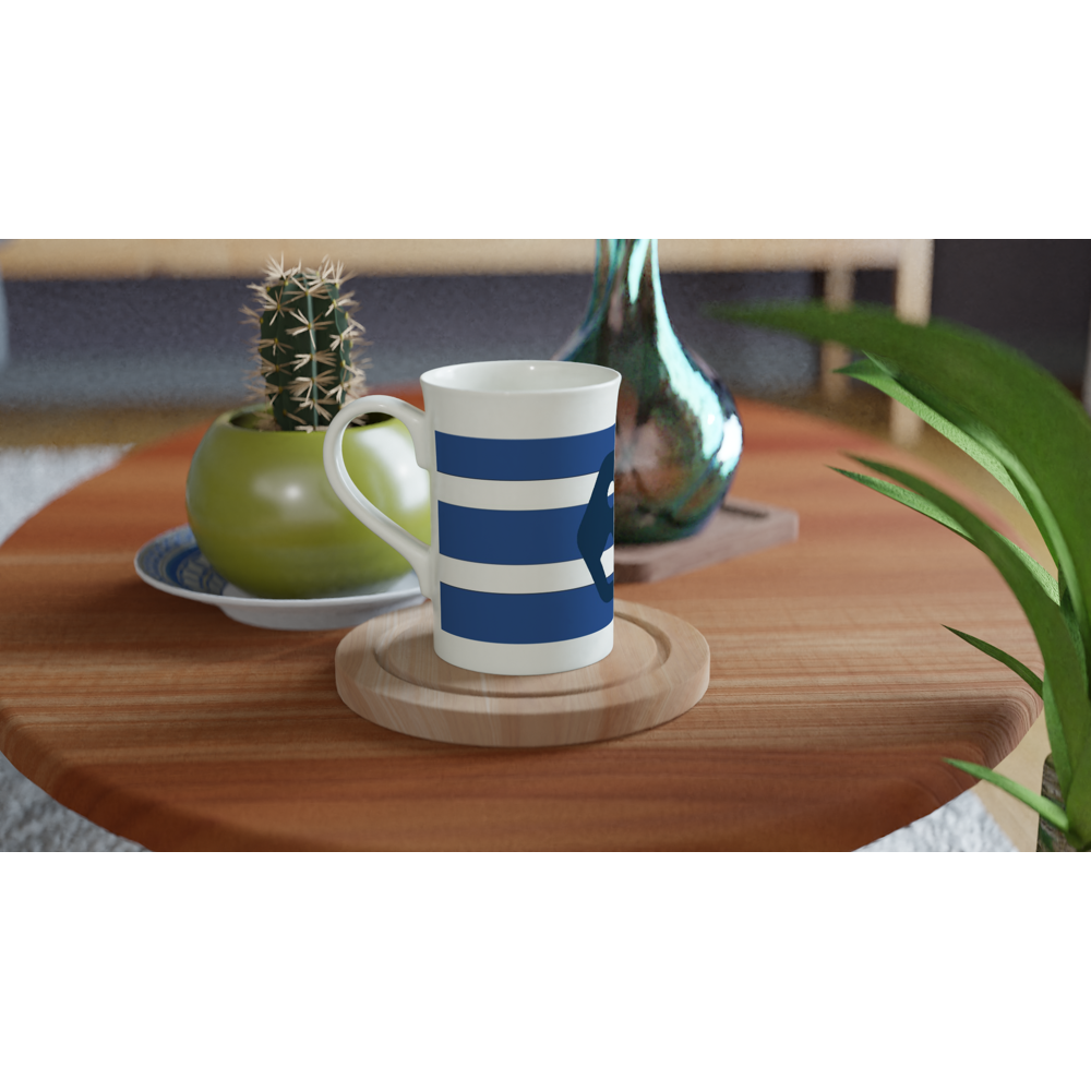 Brandable White 10oz Porcelain Slim Mug