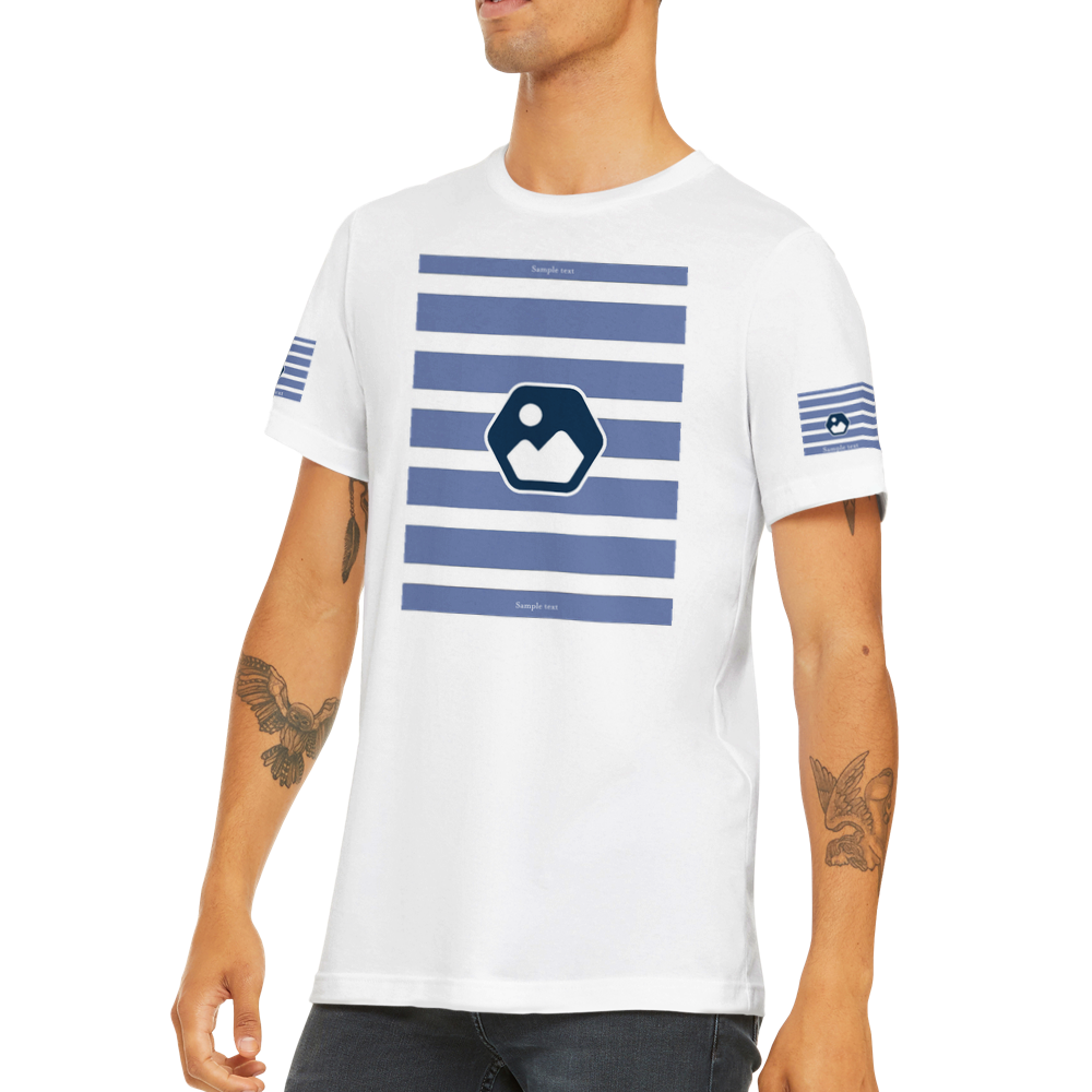 White Fully Brandable - Premium Unisex Crewneck T-shirt