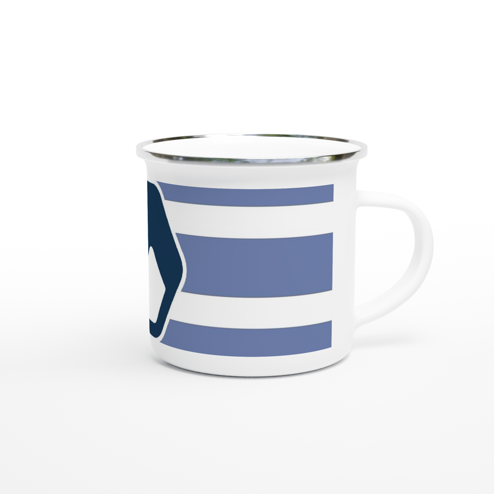 Logo this White 12oz Enamel Mug