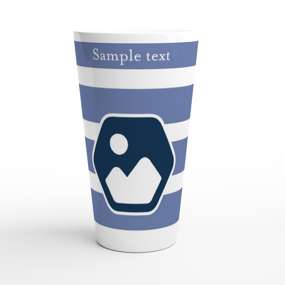 Brand this White Latte 17oz Ceramic Mug