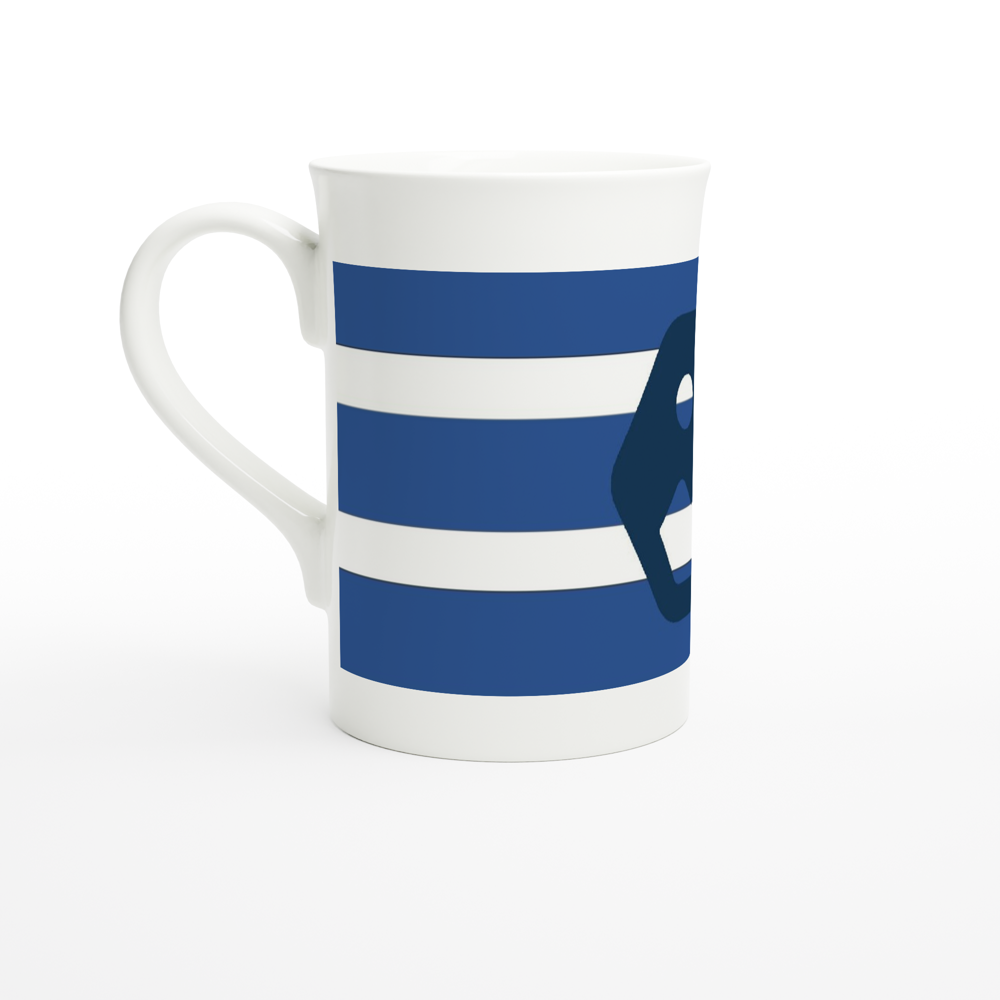 Brandable White 10oz Porcelain Slim Mug
