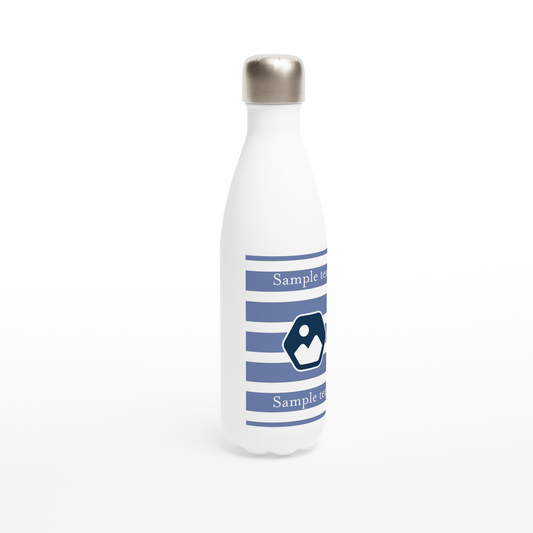 Brand your own  - White 17oz Stainless Steel Water Bottle