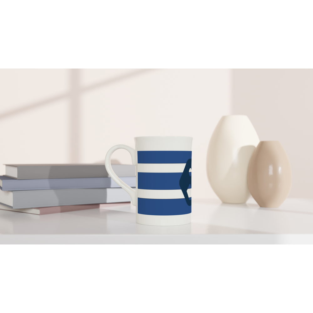 Brandable White 10oz Porcelain Slim Mug