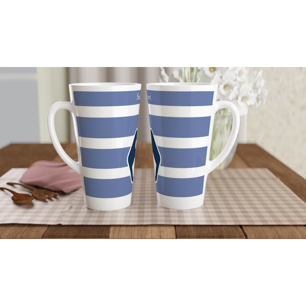 Brand this White Latte 17oz Ceramic Mug